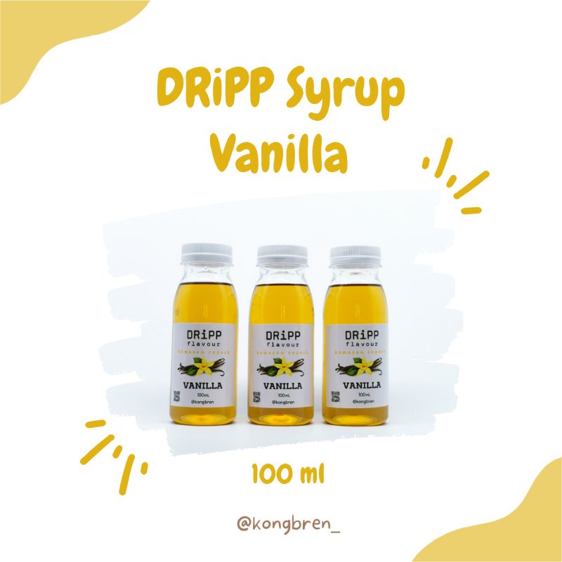 Dripp Syrup Vanilla Repack 100ml - Sirup Dripp Vanilla 100 ml