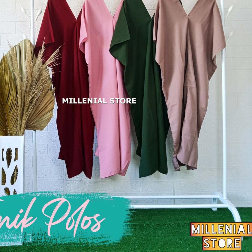 ➴ MILLENIAL BAJU TUNIK POLOS PREMIUM TUNIK KAFTAN BAJU KERJA FORMAL MODERN FREE BELT ℗
