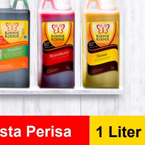 

♪ Koepoe Koepoe Pasta Perisa 1 Liter Komplit Pandan Vanilla Coklat ➤