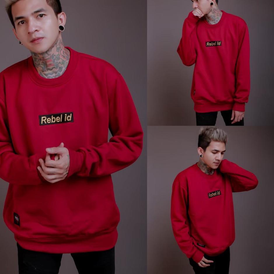 Cod - SWEATER PRIA COWOK SWEATER OBLONG ORIGINAL REBEL ID - HJB Baru