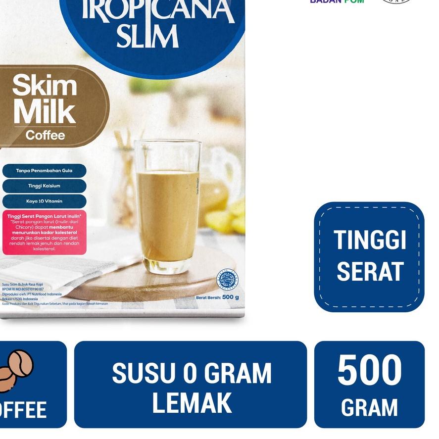 

▲ Tropicana Slim Susu Skim Coffee 500gr - Bantu Turunkan Kolesterol ☜