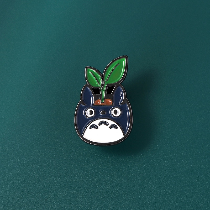 Kartun Anime Koleksi Kerah Pin Totoro Lucu Pot Bros Hadiah Untuk Teman Enamel Lencana Kostum Aksesoris