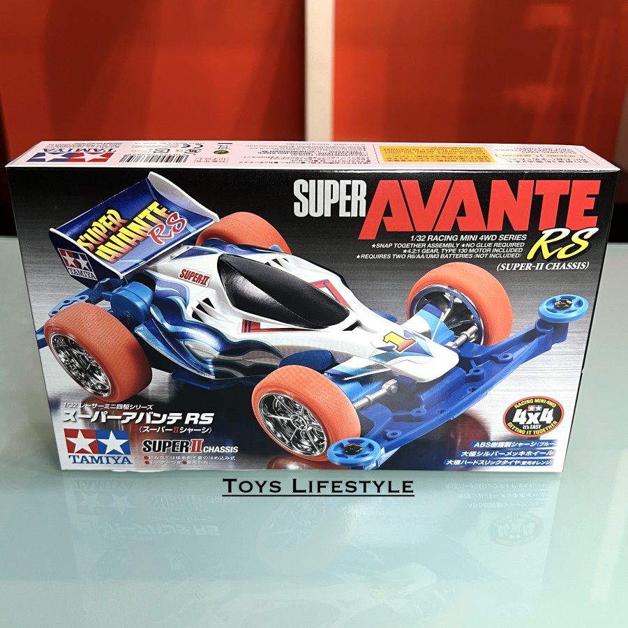 Mainan Rakit Mobil Tamiya Mini 4WD - Super Avante RS (ORIGINAL)