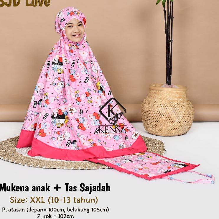 Harga Termuraah MUKENA ANAK KARAKTER BT21 / BTS