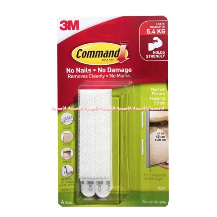 

[[JNT COD]] Command Perekat Kuat 3M Cocok Perekat bingkai foto pada dinding 4pcs