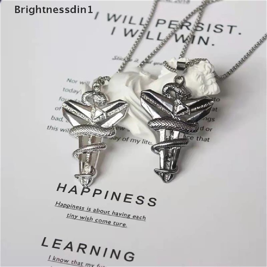 [Brightnessdin1] Kipas Basket Kobe Bryant Souvenir Liontin Mamba Viper Hip Hop Snake Kalung Pria Dan Wanita Butik