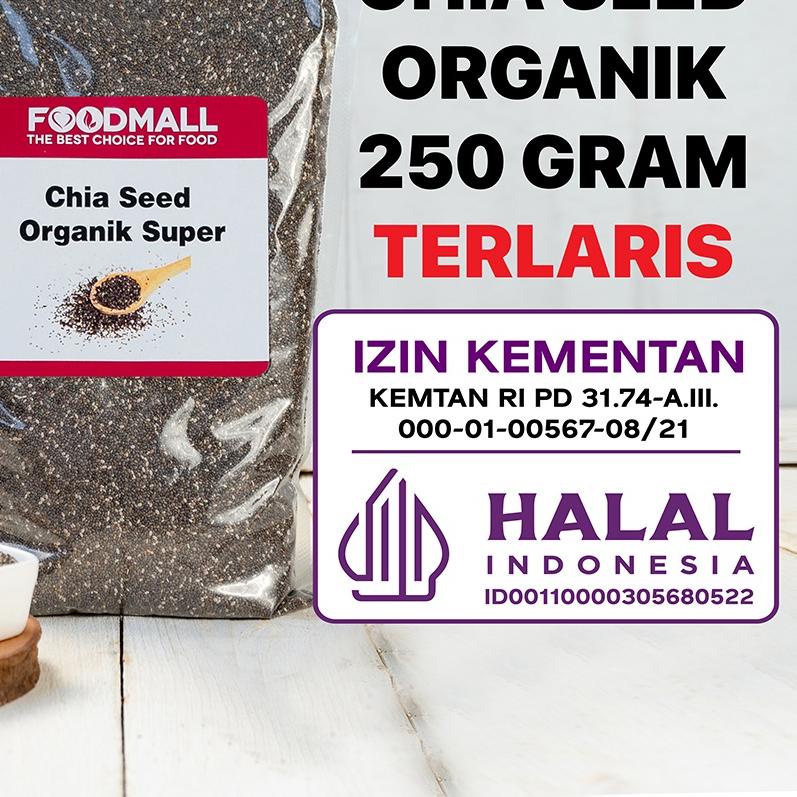 

✼ Organic Chia Seed 250 GRAM / Organik HALAL ❄