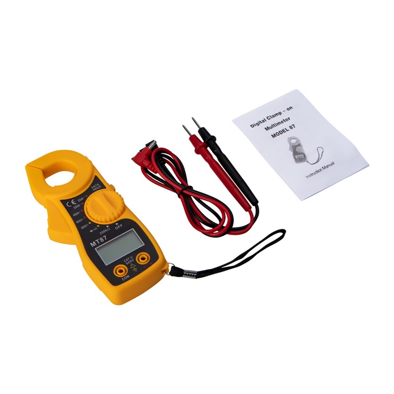 Digital Clamp Meter MT87 Tang Ampere Multimeter MT-87 Kabel Tester Ukur Arus Tegangan Listrik