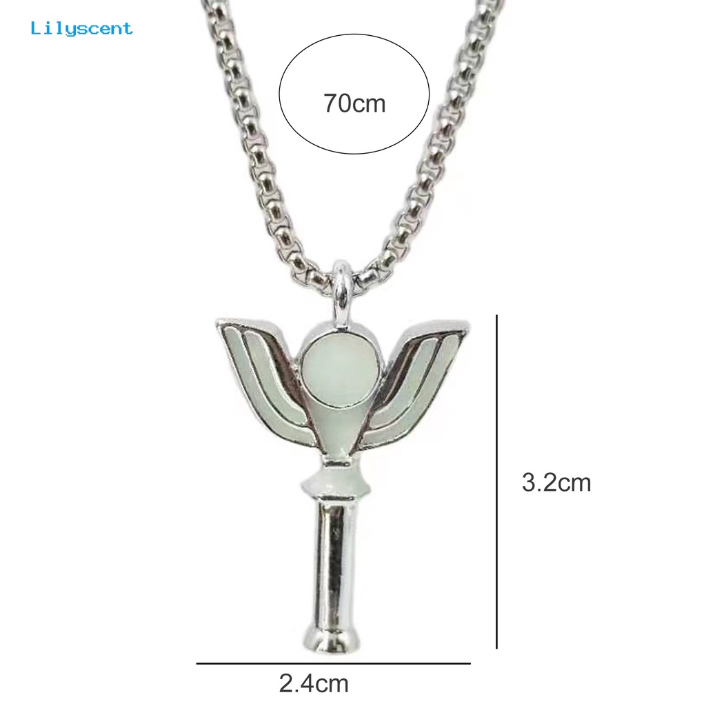 [LS] Unisex Kalung Lucu Kartun Electroplating Geometris Anti Luntur Dekorasi Hadiah Ulang Tahun Luminous Transformer Pendant Necklace Perhiasan Pesta Untuk Pelajar