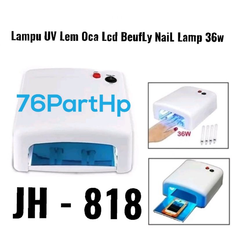 Jiadi JD-818 Lampu ultraviolet UV Lamp 36 Watt warna putih - pengering