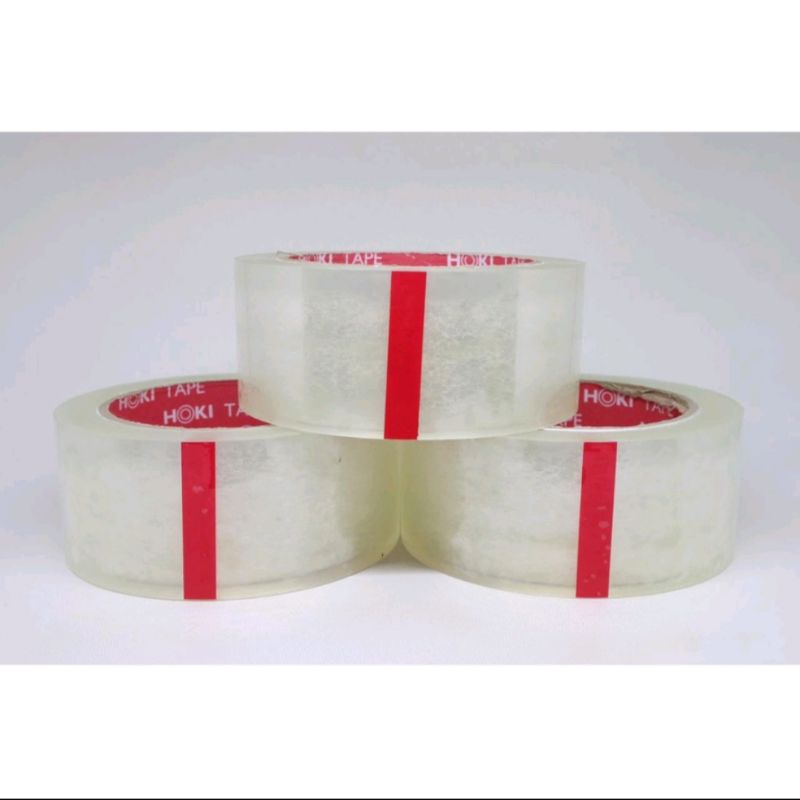 LAKBAN BENING HOKI TAPE 100 YARD 45 MICRON KUALITAS TERBAIK DAN MURAH