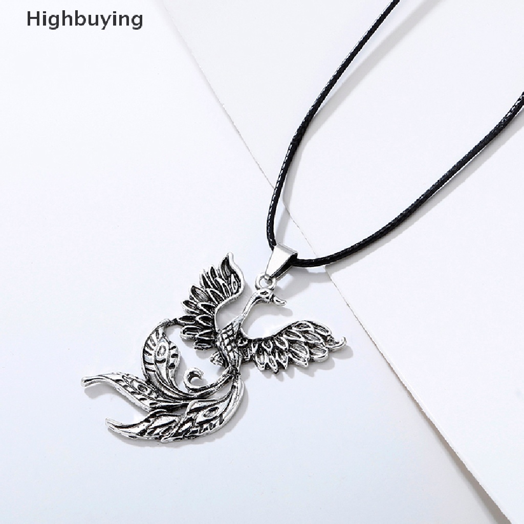 Hbid Fashion Vintage Phoenix Bentuk Burung Liontin Kalung Pria Wanita Choker Jewelry Glory