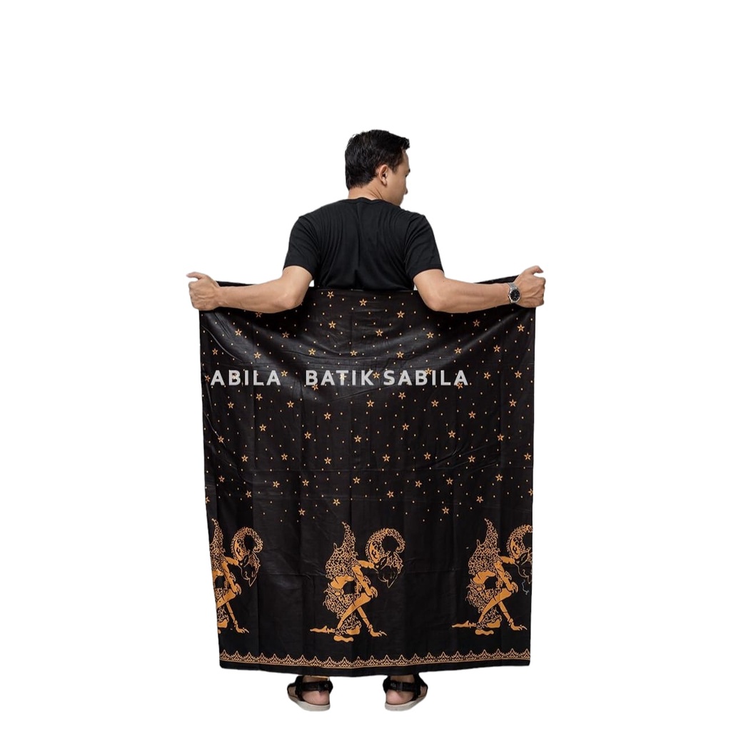 Sarung Batik Katun Print Wayang Sedeku Dewasa / Sarung Bordir Aceh Premium / Sarung Wadimor / Sarung Bhs / Sarung Pria / Sarung Wayang / Sarung Lukis / Sarung Pekalongan