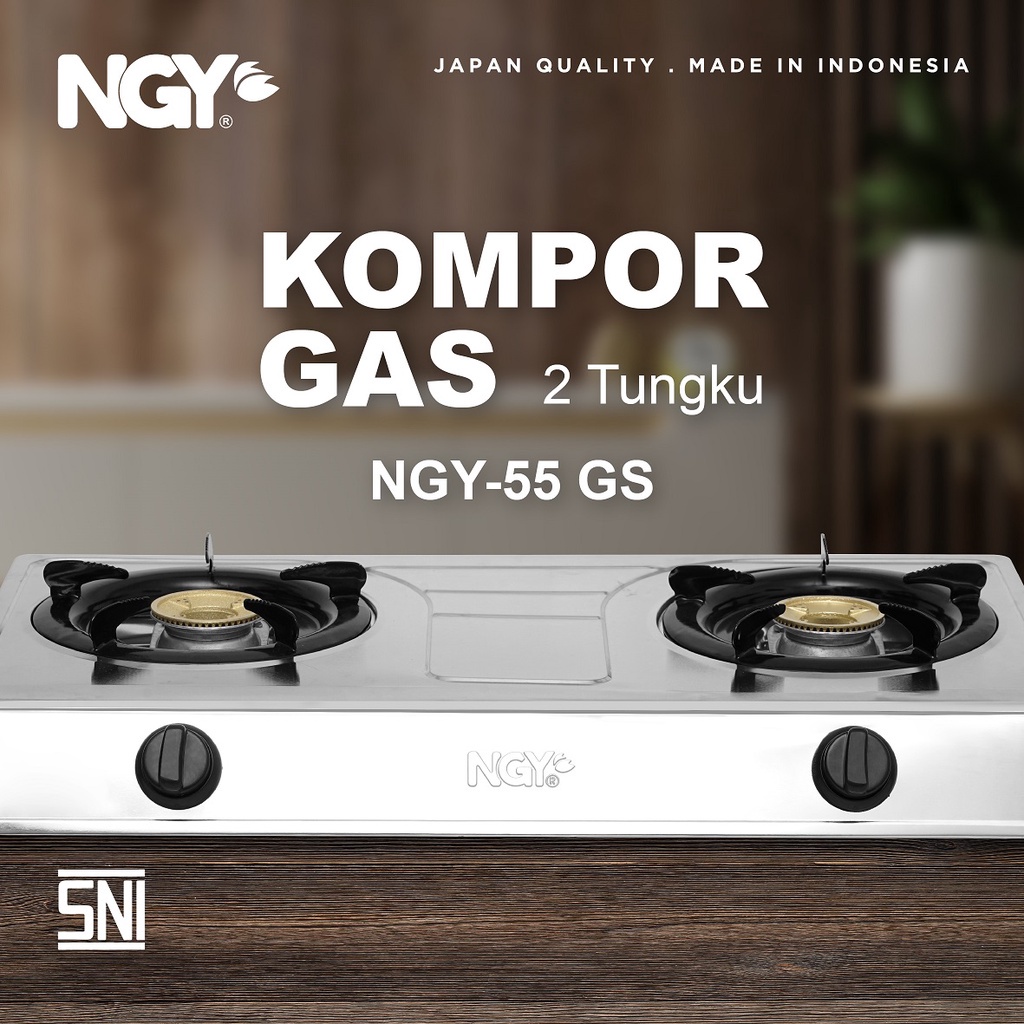 Kompor Gas Api 2 Tungku | NGY-555 NAGOYA