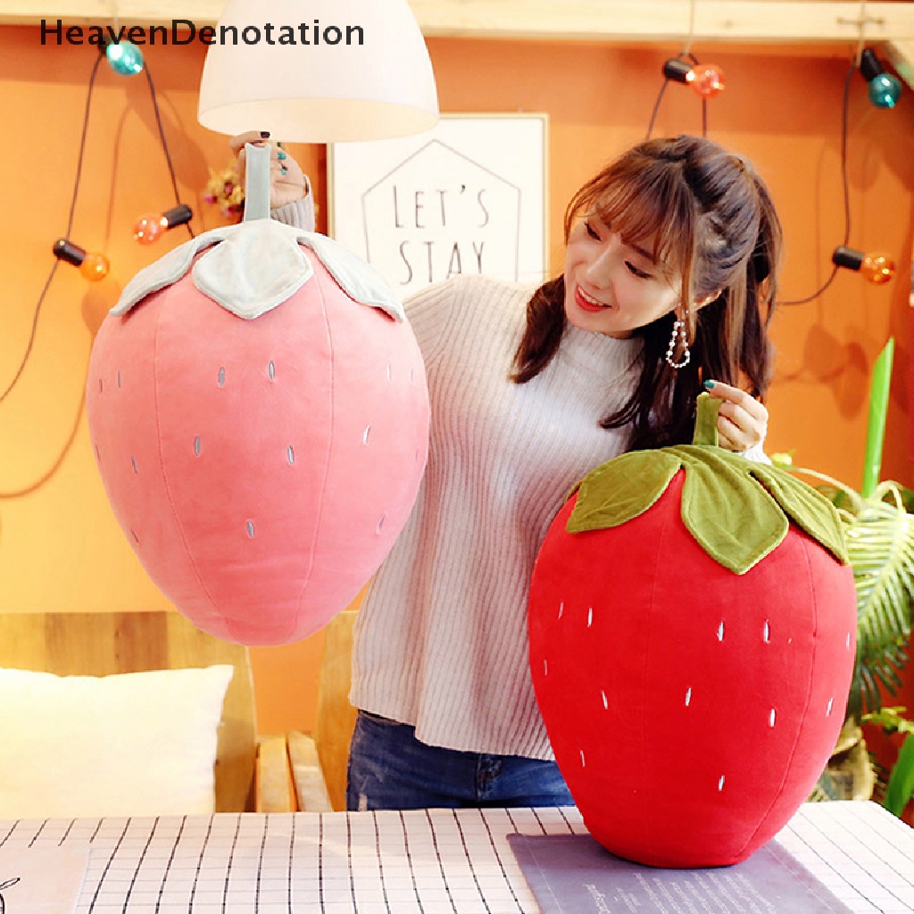 [HeavenDenotation] 1pc Simulasi Indah Strawberry Mainan Mewah Boneka Bantal Strawberry Ringan HDV