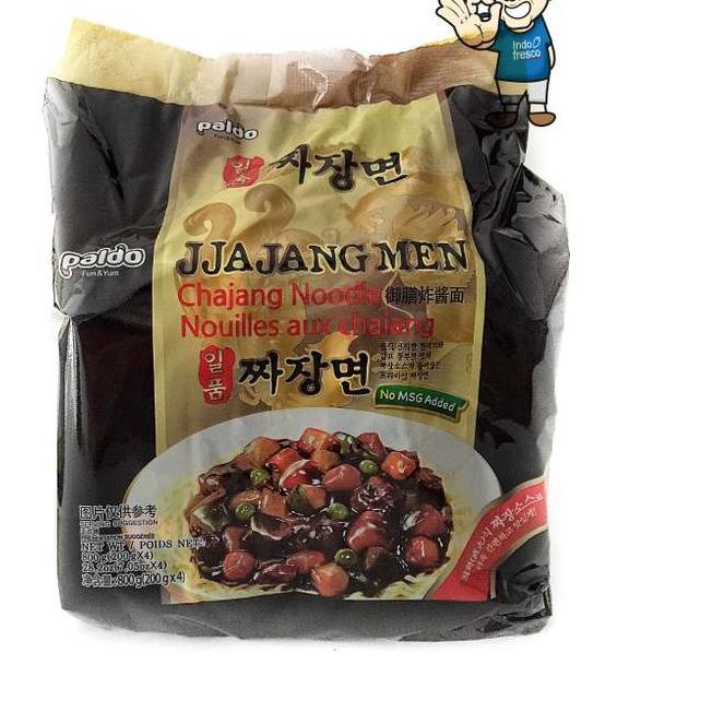 

☚ Paldo Jjajangmen- Jjangmyeon Black Bean Sauce Noodle- Mie Instant Paket isi 4pc ➶