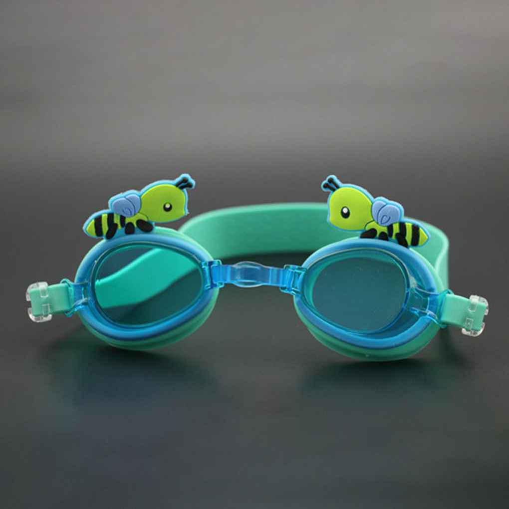 Silikon Anak Anti Kabut Lebah Kacamata Renang Kolam Renang Safety Children Swim Glasses