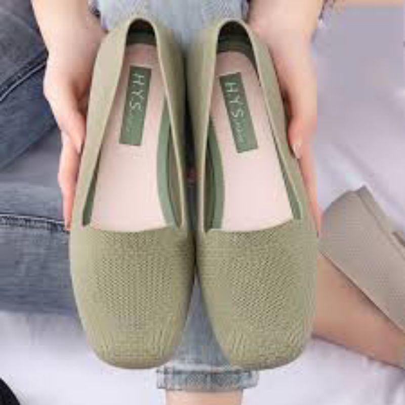 36-41 SEPATU KERJA CASUAL KARET JELLY FLATSHOES KARET JELLY SEPATU BALET KARET