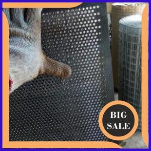 perkakas Plat Lubang Besi Bolong Perforated Diameter 4mm Tebal 2mm Ukuran 60cm x 60cm 1F3B