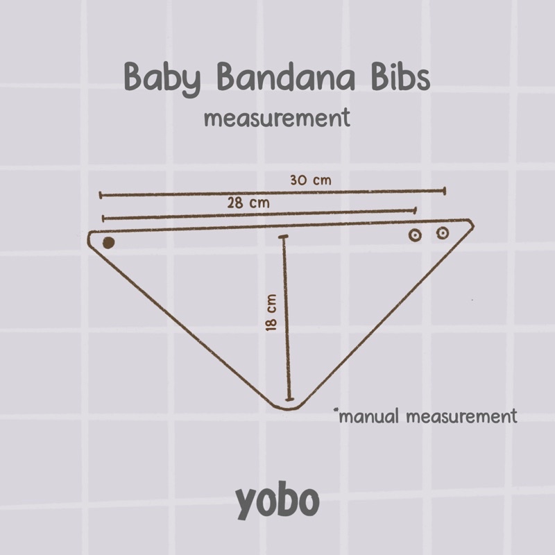 YOBO Baby Bandana Bibs - Slaber Segitiga Celemek Bayi