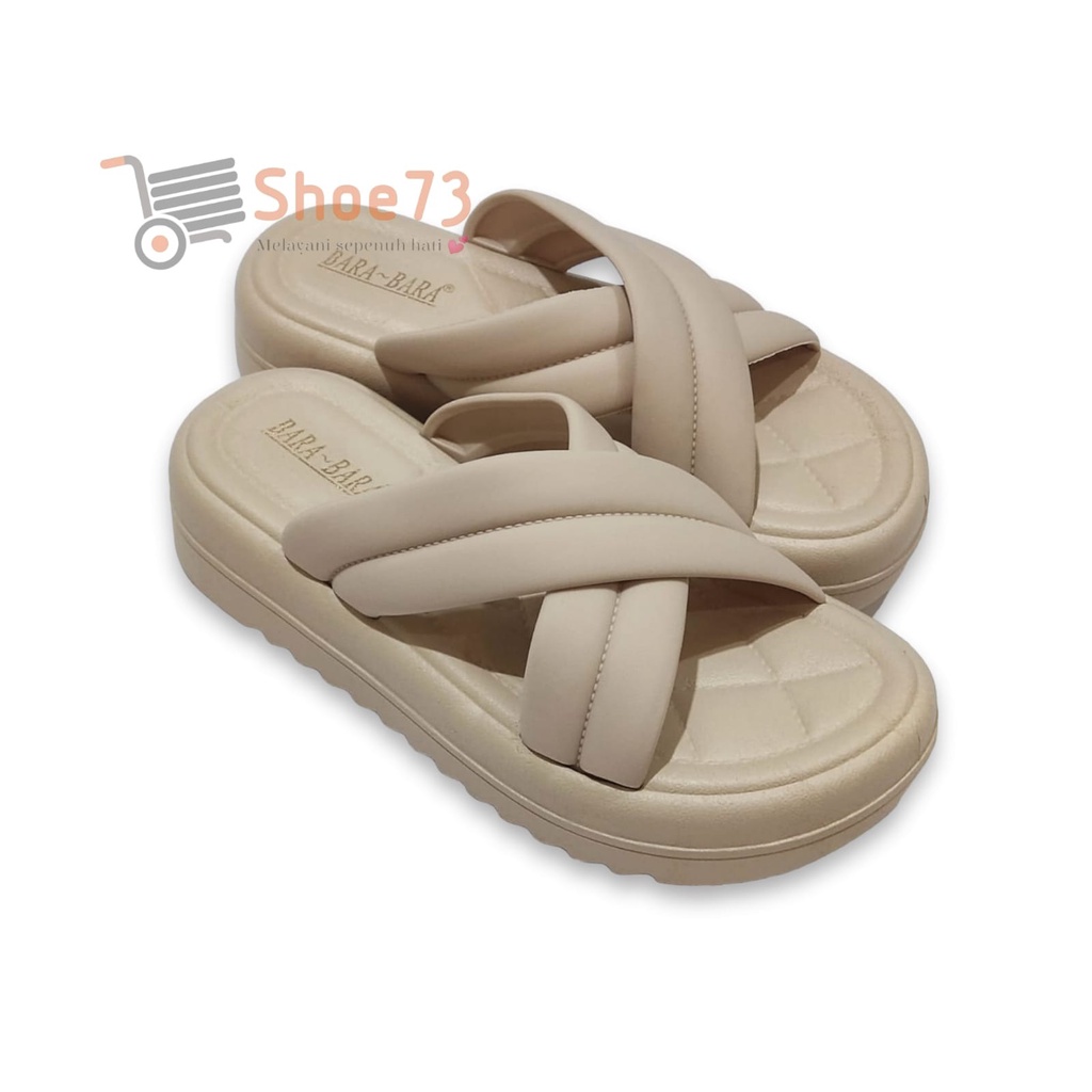 BARA BARA JSL 2208 V-3 SIZE 36-40 ORIGINAL l Sandal Selop silang jelly wanita l Sendal kokop cewek impor