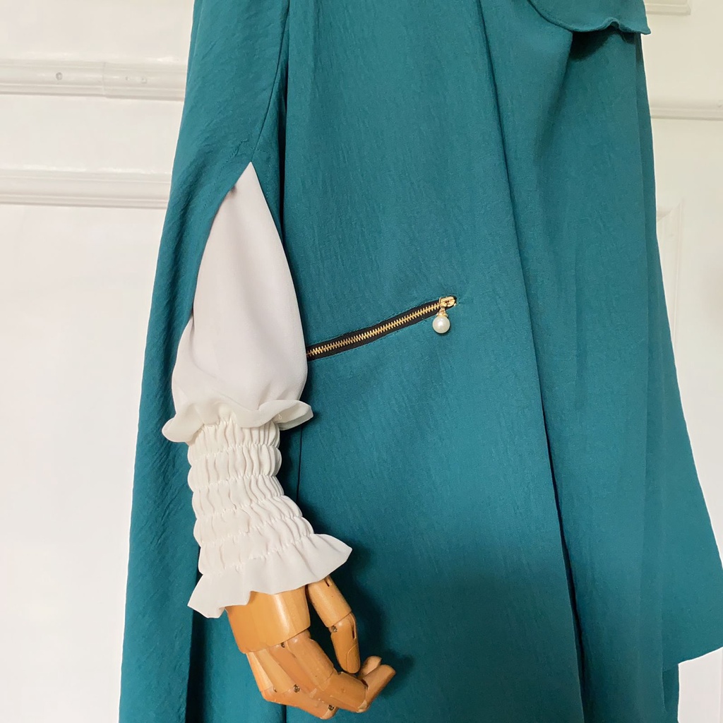 Frenchkhimar Handsplit Jumbo Lengan Bolong Free Cadar Tali