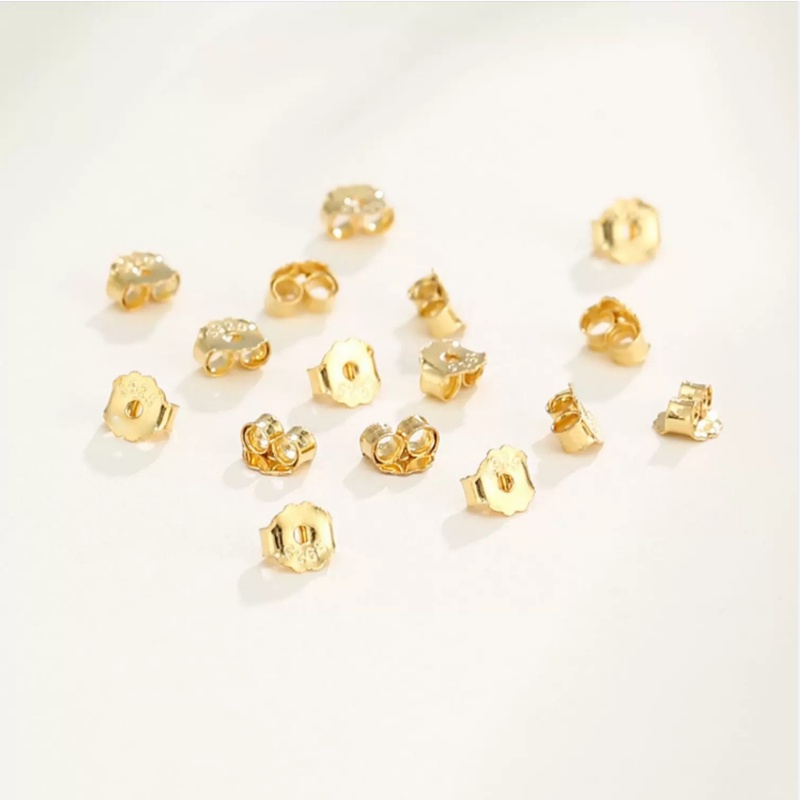 We Flower 1pasang s925 Perak Anting Backs Pengganti Posting Hypoallergenic Tindik Earring Backings Aman Sumbat Untuk Giwang Perhiasan Aksesoris