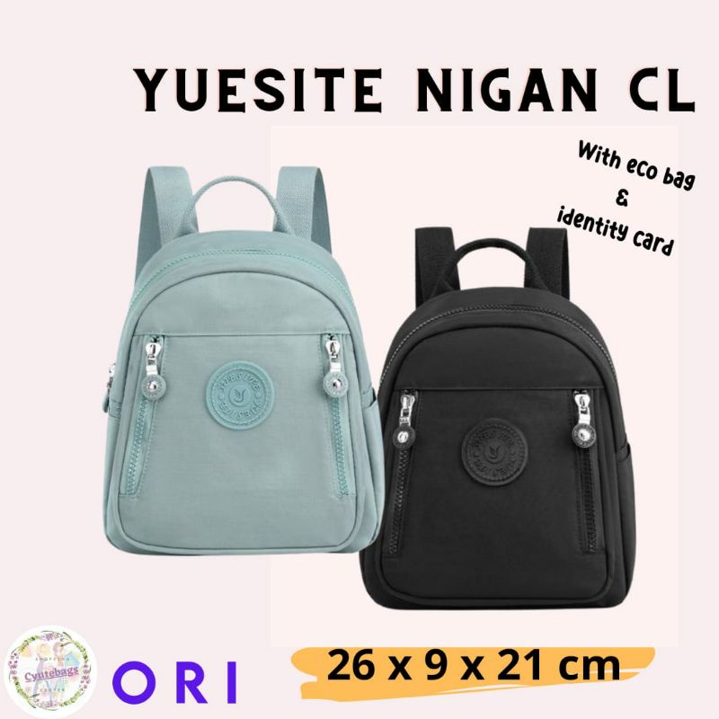 TAS RANSEL WANITA YUESITE NIGAN POLOS SMALL BACKPACK CEWEK KECIL