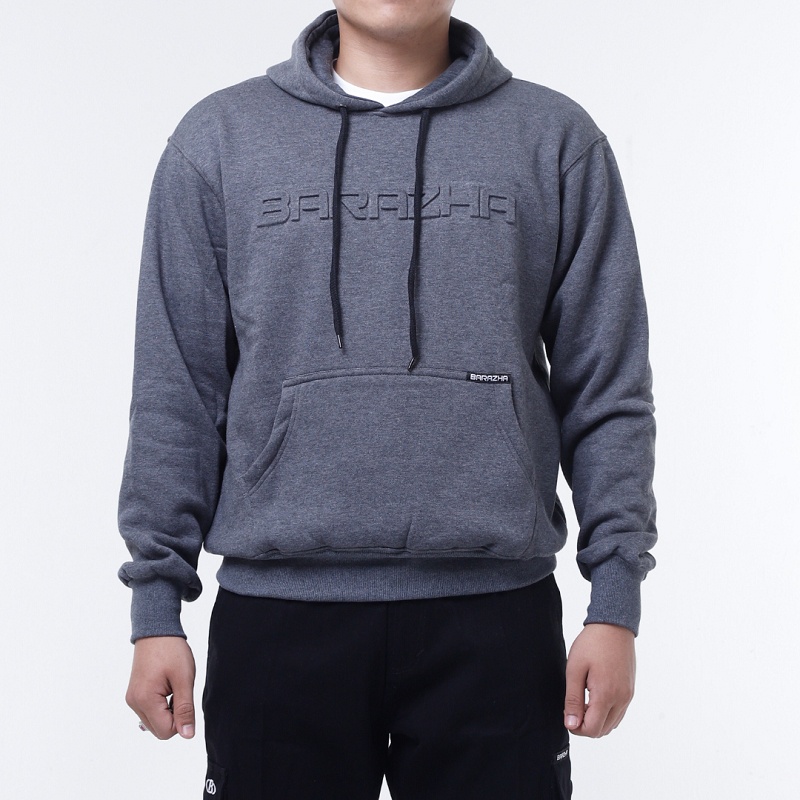 Barazha Sweater Hoodie Poly Ester Emboss