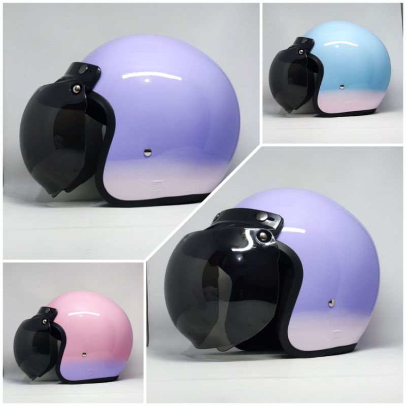 Helm Bogo Dewasa Gradiasi 2 Warna