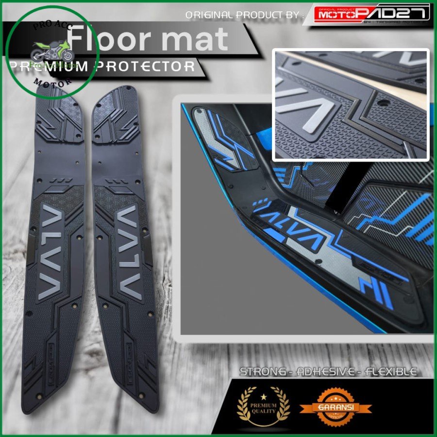 karpet motor panel step floor ALVA ONE motopad27 anti slip pro acc motor (bisa cod)