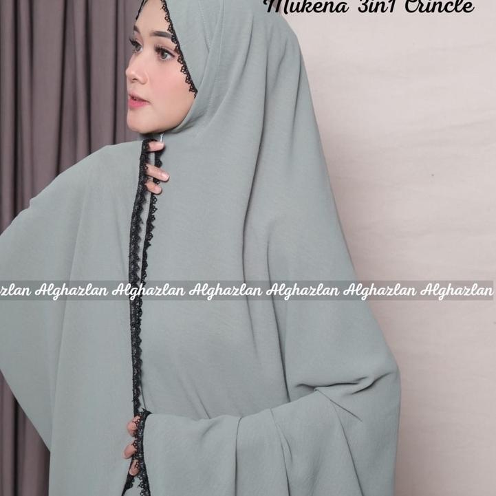 ( Bisa Cod ) Mukena 3in1 crincle airplow Mukena Mukena mukena seller Special