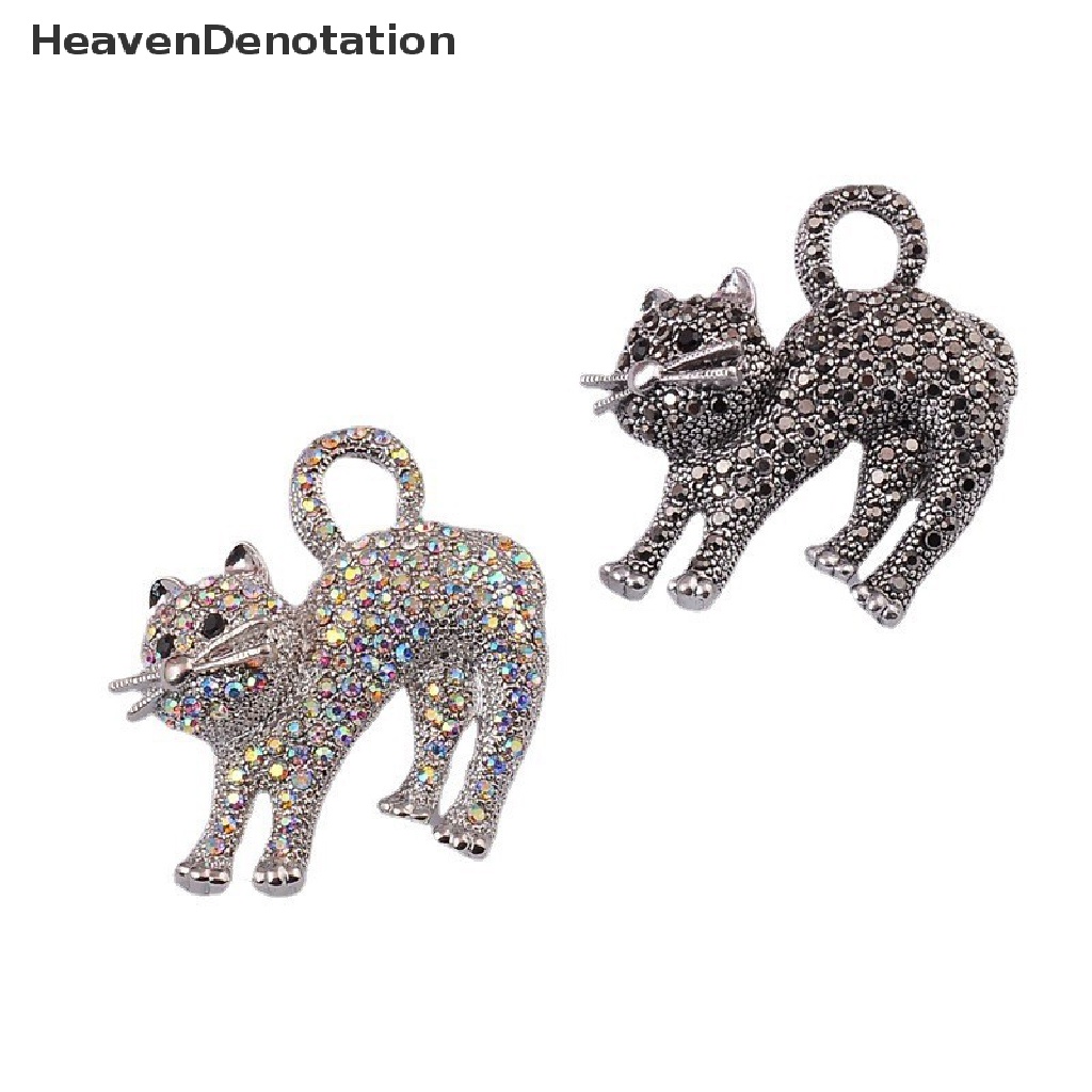 [HeavenDenotation] Fashion Vintage Kucing Lucu Bros Dekorasi Logam Bros Syal Sweater Setelan Pin Up Gesper Hewan Bros Peniti Kerah Perhiasan Pin HDV