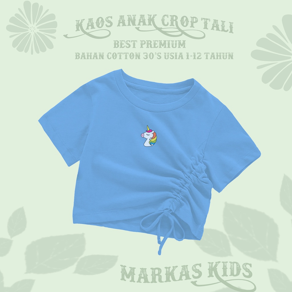 BAJU ANAK UNICORNN CROP TALI ATASAN ANAK PEREMPUAN