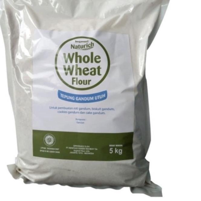

♣ BOGASARI NATURICH WHOLE WHEAT FLOUR 5 kg ✪
