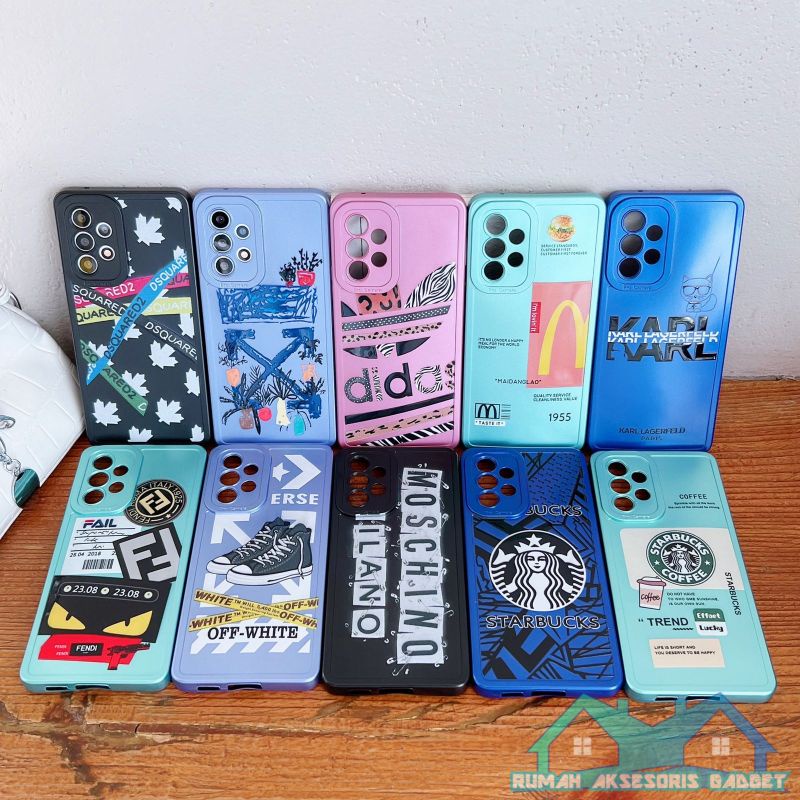 SOFTCASE PRO CAMERA CHROM SAMSUNG A02 A02S A03S A03 A13 A23 4G A53 A73 5G A12 M12 A12S  Starbucks off white branded