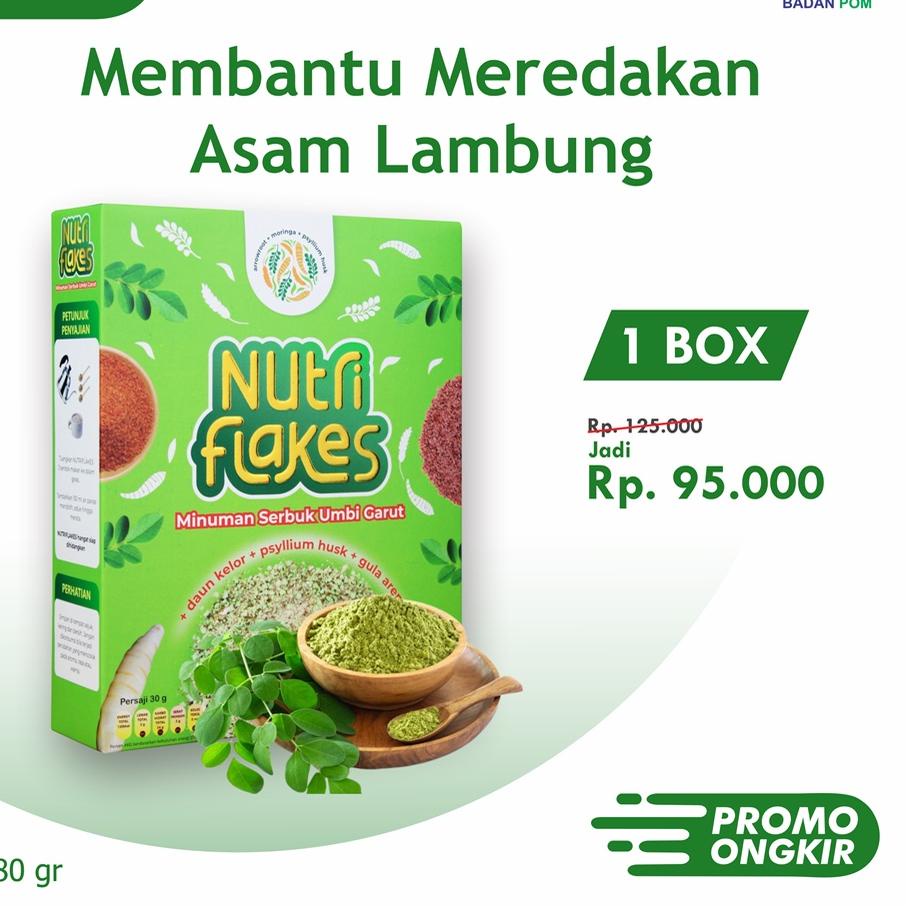 

✈ NUTRIFLAKES Sereal Umbi Garut Membantu Meredakan Asam Lambung Paket 1 Box ◙