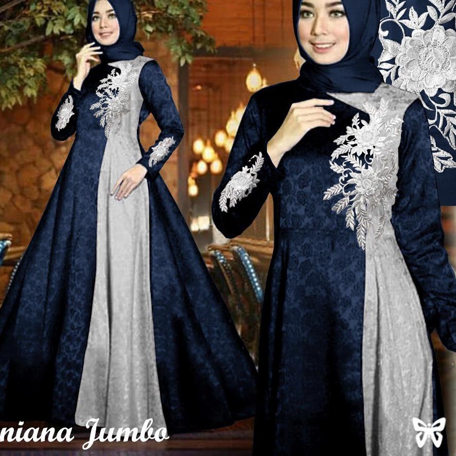 ➾ HOPYLOVY - Gamis Syari Jumbo LD 120 Terbaru Reniana ✷