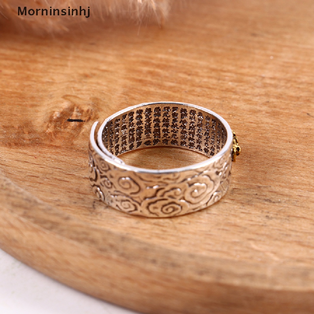 Cincin Mornin Feng Shui PIXIU Ch Amulet Kekayaan Keberuntungan Ukir Kitab Suci Ring id