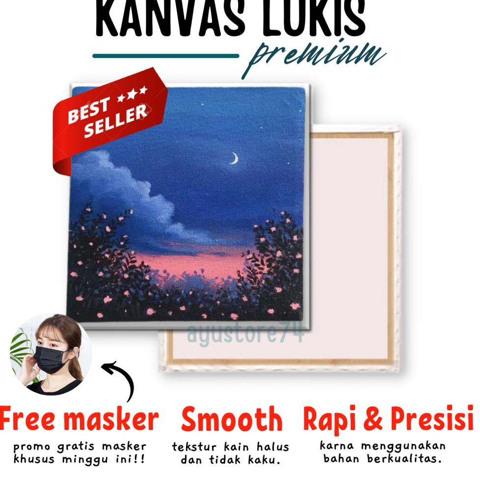 

O99 Kanvas lukis siap pakai/Canvas Board/ Kanvas halus ukuran 20x30 cm / Kanvas anak sekolah PALING DICARI ゠