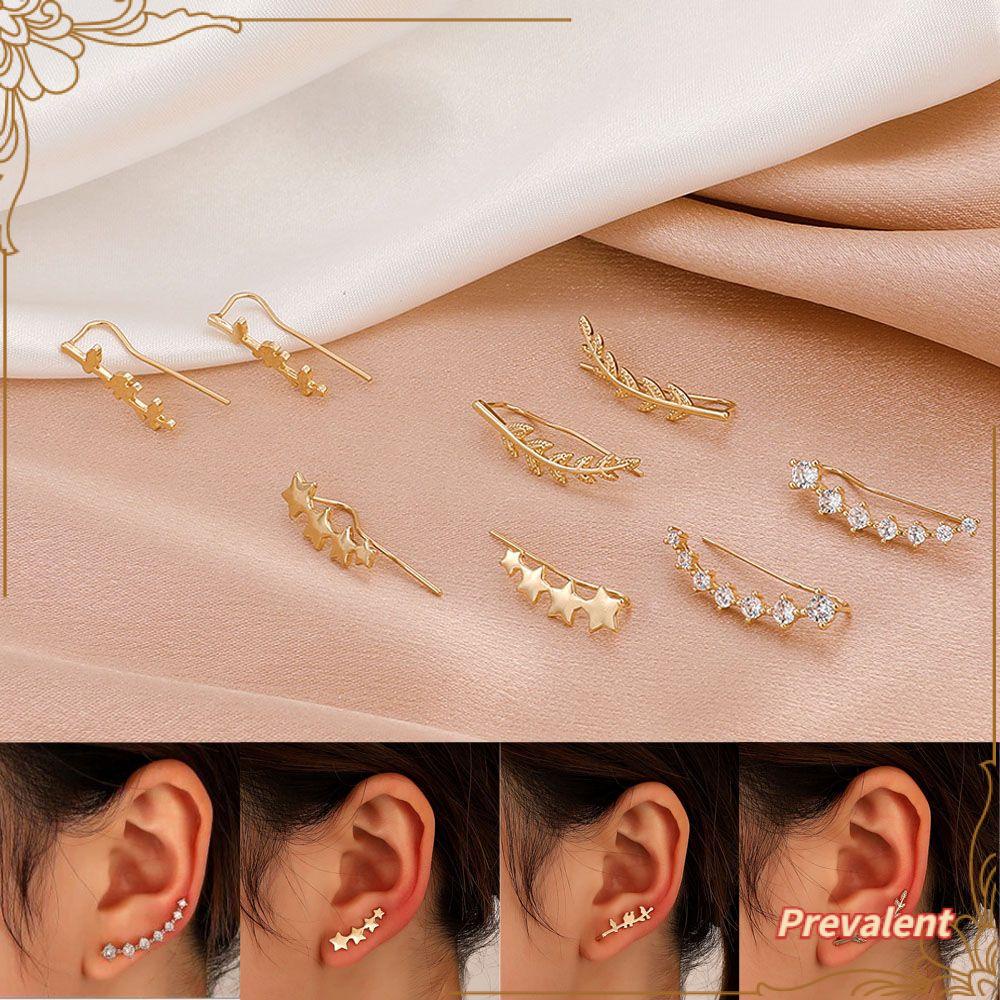 Preva Anting Bintang Anting Fashion Jewerlry Zirkon Tindik Stud