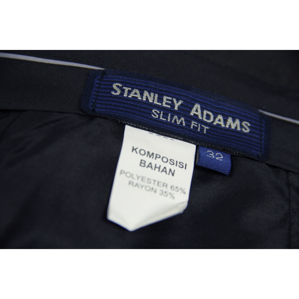 [COD] Celana Kerja Pria Formal STANLEY ADAMS Abu Gelap Berserat Slim Fit | Bahan Halus PR-08 | 100% Orignal Brand