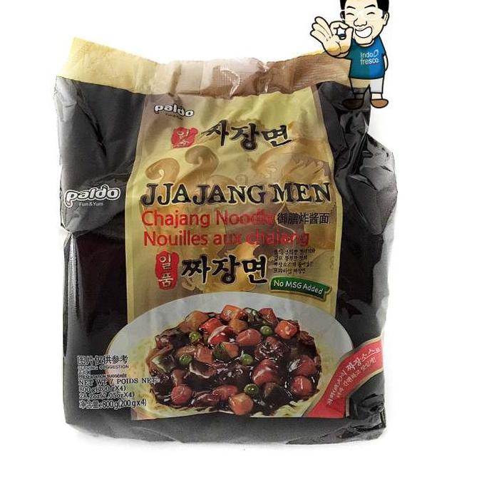 

✩ Paldo Jjajangmen- Jjangmyeon Black Bean Sauce Noodle- Mie Instant Paket isi 4pc ♟
