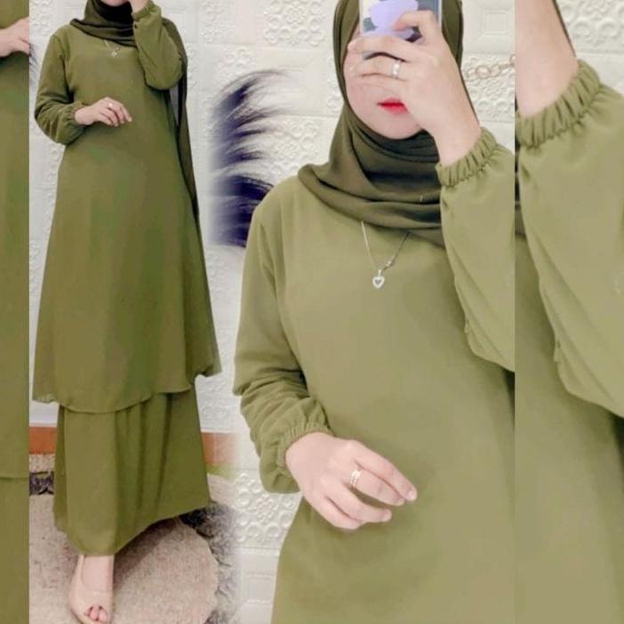 ♠ GAMIS CERUTY POLOS MALAYSIA/ MELAYU - BAHAN CERUTI + FULL PURING (COD) ☝