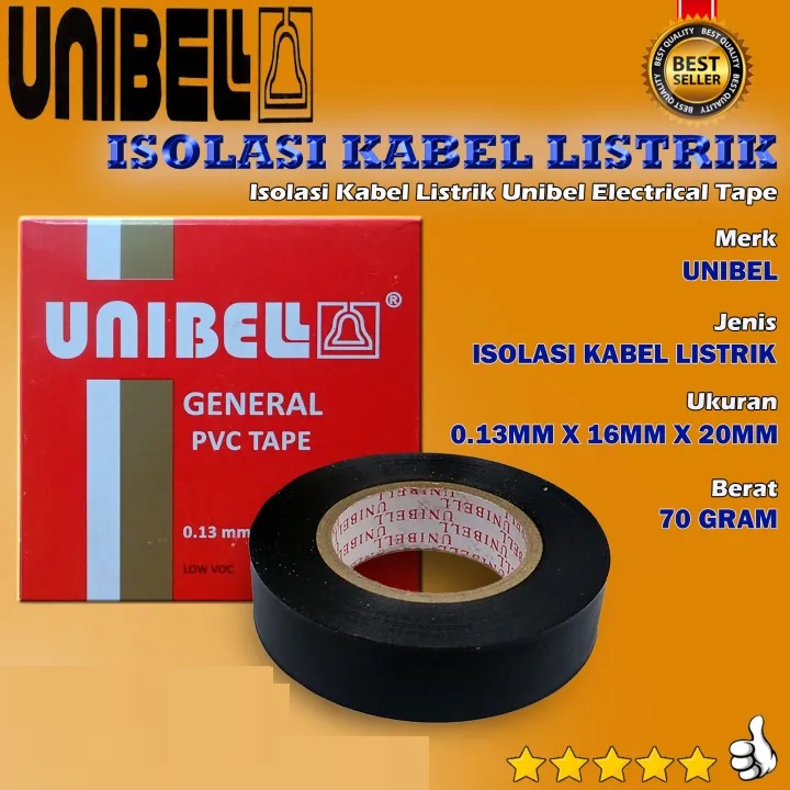 Isolasi unibel dus sellotape Selotip listrik Unibell