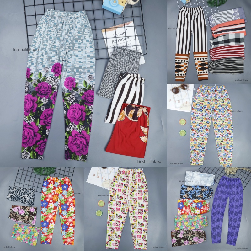 Legging Carlissa Anak 1-15 Tahun / Celana Panjang Perempuan Leging Lejing Laging Salur Anak Cewek Murah Import babycinnamon