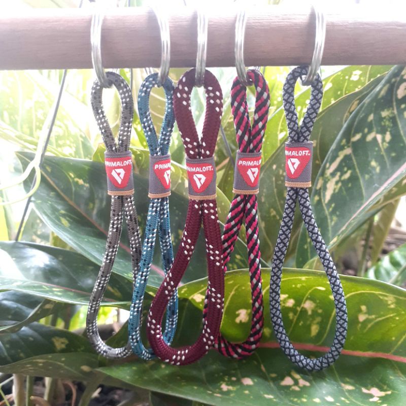 Gantungan Kunci Prusik Rope Keychain Perusik Etnik Ethnic Unik Paracord Universal Lanyard Hp Outdoor Camping 2