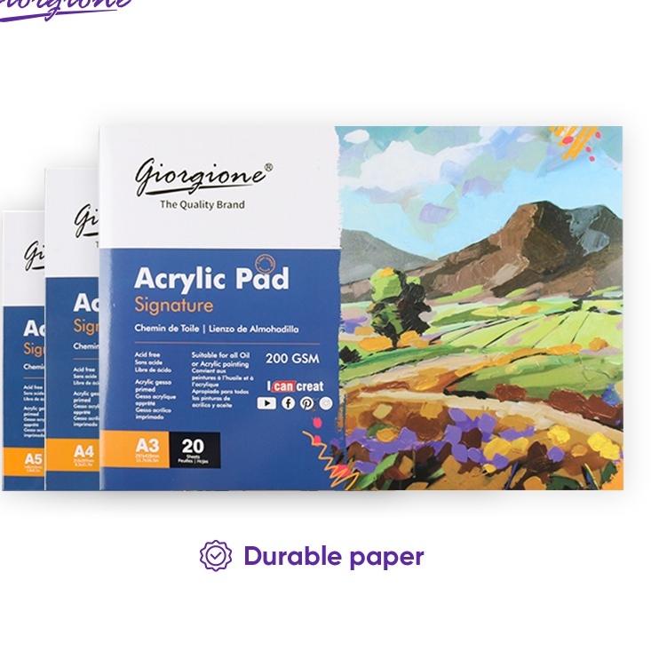 

Kekinian Giorgione Acrylic Oil Paint Book Lukisan Minyak Akrilik A3/A4/A5 G-AC20 ~