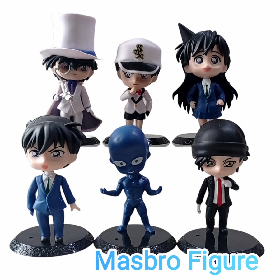 Action Figure DETECTIVE CONAN Set isi 6 Pcs CONAN A