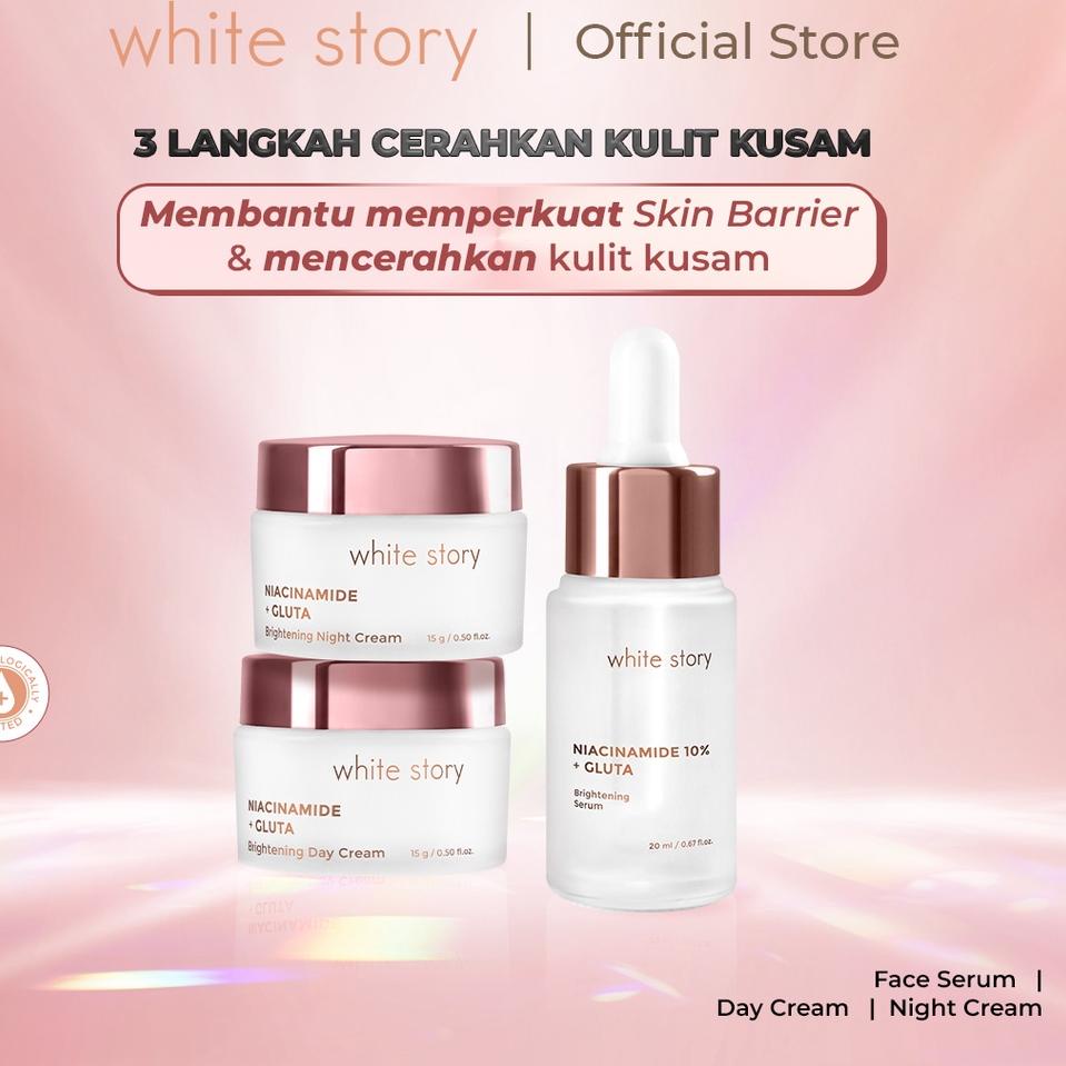 ✰ White Story Paket Brightening Cream & Serum ✻
